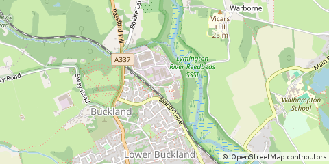 Map of Lymington, Hampshire