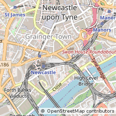 Map of Newcastle Upon Tyne