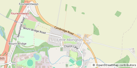 Map of Abington, Cambridge