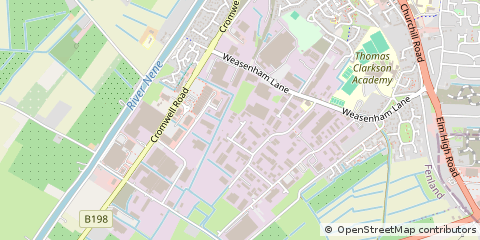 Map of Wisbech, Cambridgeshire