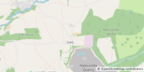 Map of Leigh Upon Mendip, Somerset
