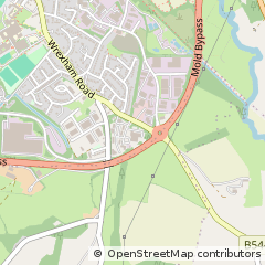 Map of Mold, Clwyd