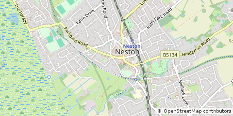 Map of Neston, Cheshire