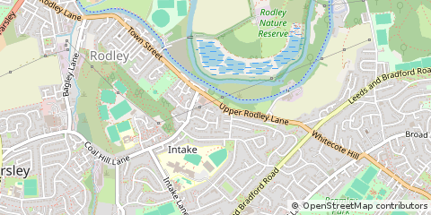 Map of Leeds, West Yorkshire