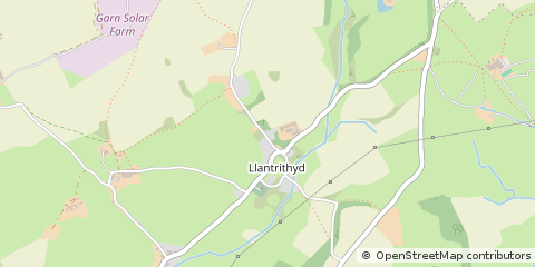 Map of Cowbridge, Vale of Glamorgan
