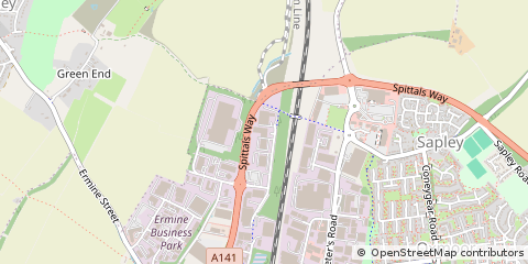 Map of Huntingdon, Cambridgeshire
