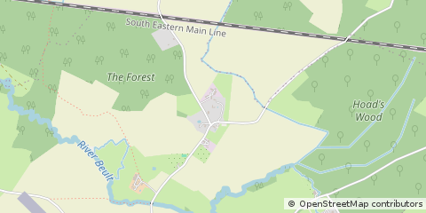 Map of Ashford, Kent
