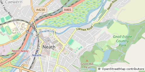 Map of Neath