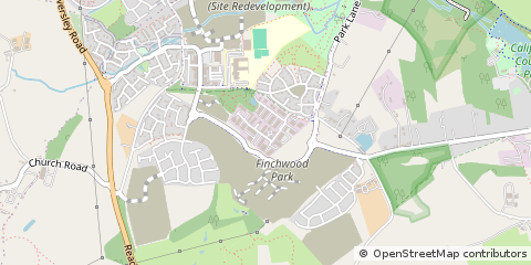 Map of Wokingham, Berkshire