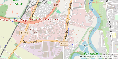 Map of Stockton-on-Tees