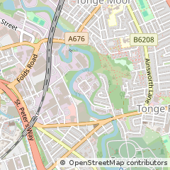 Map of Bolton, Lancashire