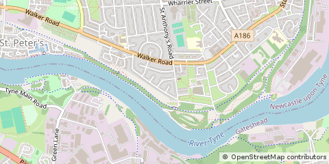 Map of Newcastle Upon Tyne