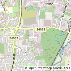 Map of Sheffield, South Yorkshire