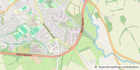 Map of Mold, Flintshire
