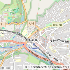 Map of Stroud, Gloucestershire
