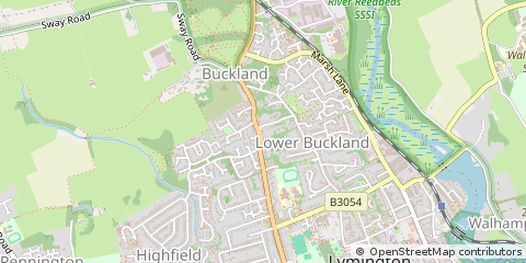 Map of Lymington, Hampshire