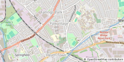 Map of Wolverhampton