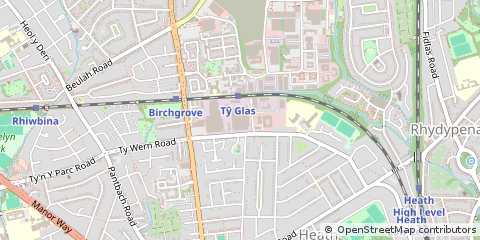 Map of Cardiff