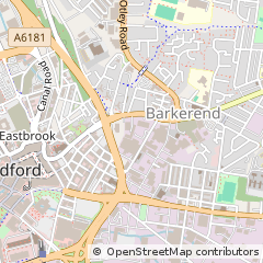 Map of Bradford, West Yorkshire