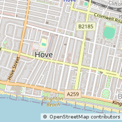 Map of Hove, East Sussex