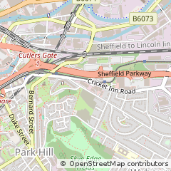 Map of Sheffield