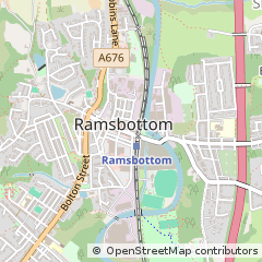 Map of Bury, Lancashire