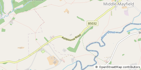 Map of Ashbourne, Derbyshire