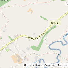 Map of Ashbourne, Derbyshire