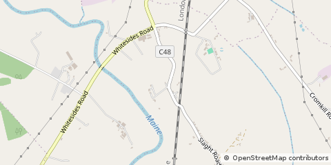 Map of Ballymena, Co Antrim