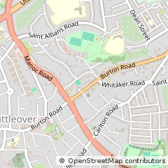 Map of Derbyshire