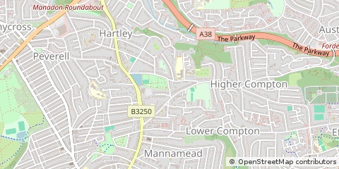 Map of Plymouth, Devon