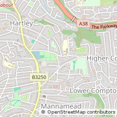 Map of Plymouth, Devon