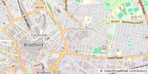 Map of West Yorkshire