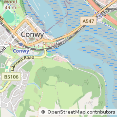 Map of Conwy