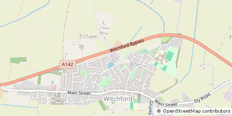 Map of Common Road, Witchford, Cambridgeshire