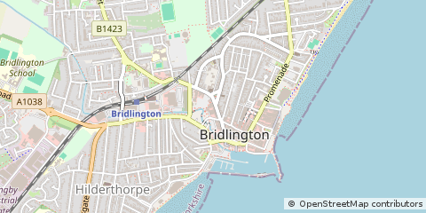 Map of Bridlington, East Yorkshire