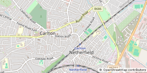 Map of Nottingham