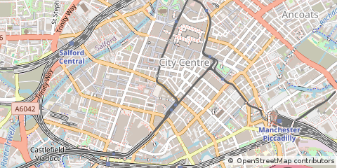 Map of Manchester