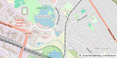 Map of Doncaster, South Yorkshire