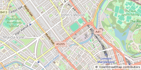Map of Westminister, London