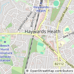 Map of Haywards Heath, West Sussex