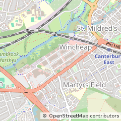 Map of Canterbury, Kent