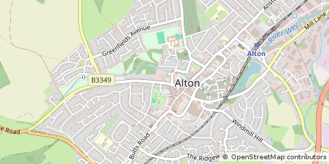 Map of Alton, Hampshire