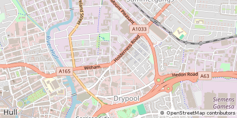 Map of Hull, East Yorkshire