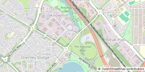 Map of Milton Keynes