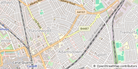 Map of Cardiff