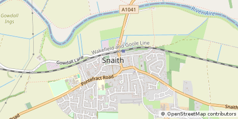 Map of Goole, East Riding