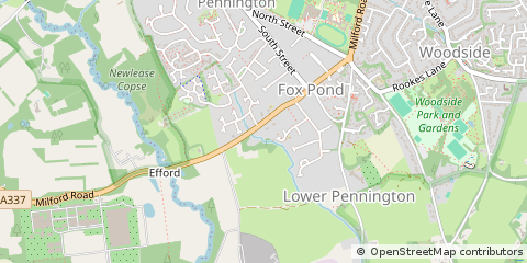 Map of Lymington, Hampshire