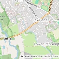 Map of Lymington, Hampshire