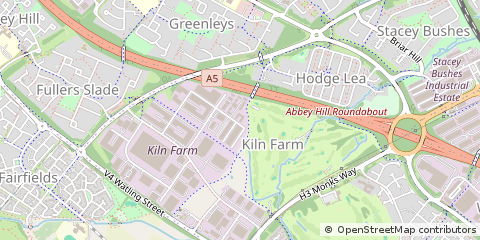 Map of Milton Keynes, Buckinghamshire